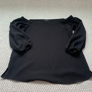 Ann Taylor Black Off The Shoulder Top — SIZE SMALL!
